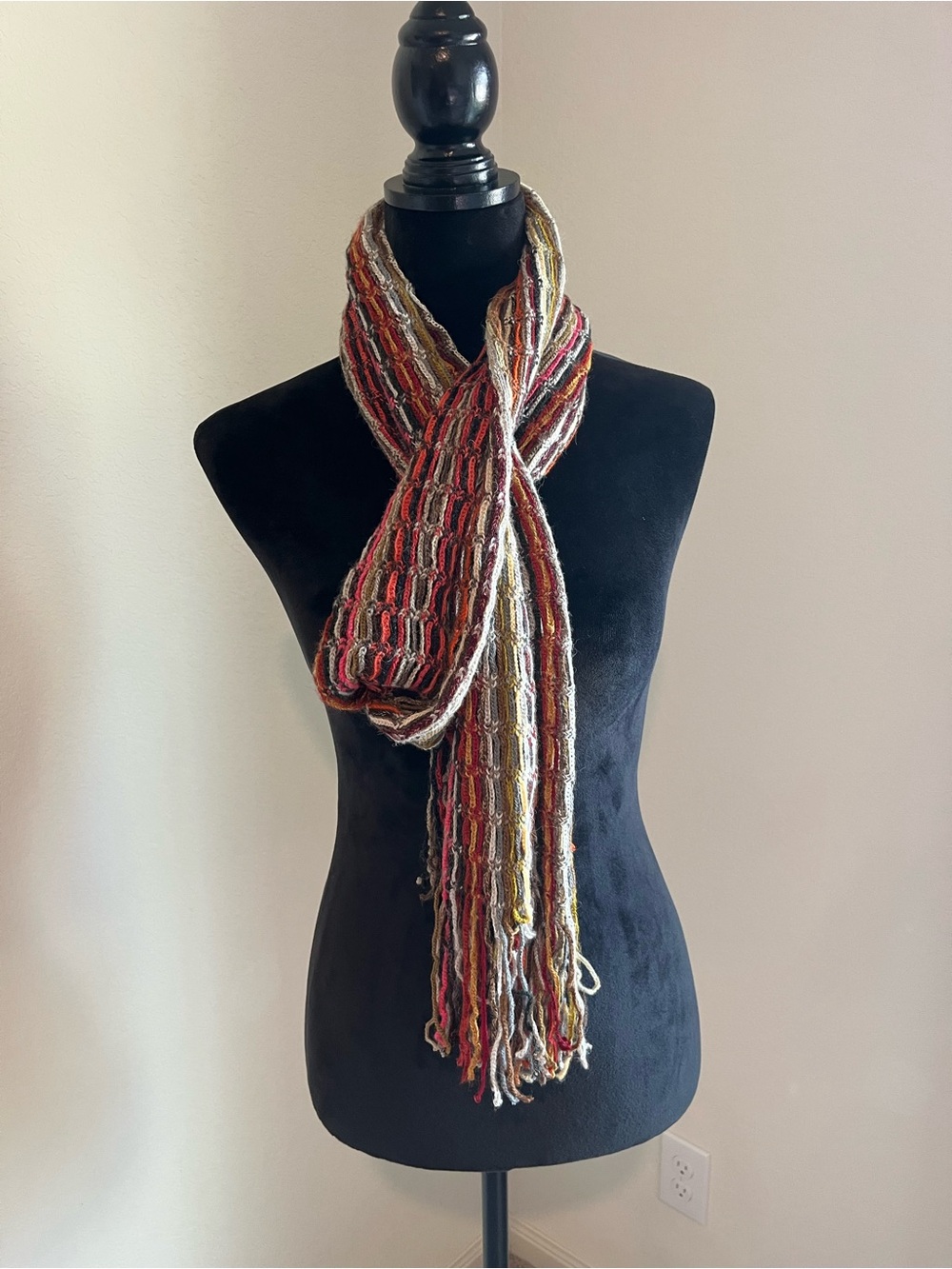 100% Alpaca Crocheted Scarf